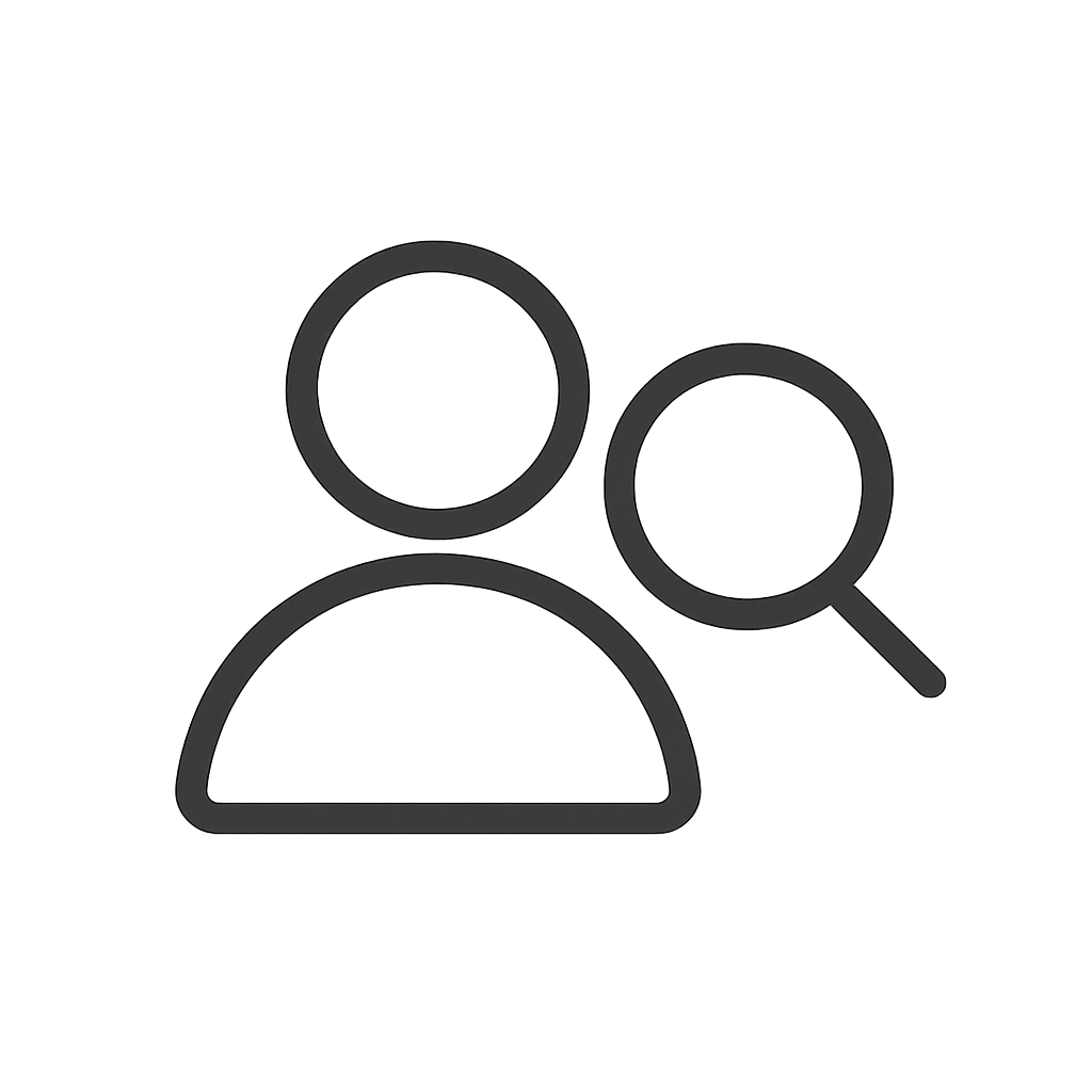 Customer research icon